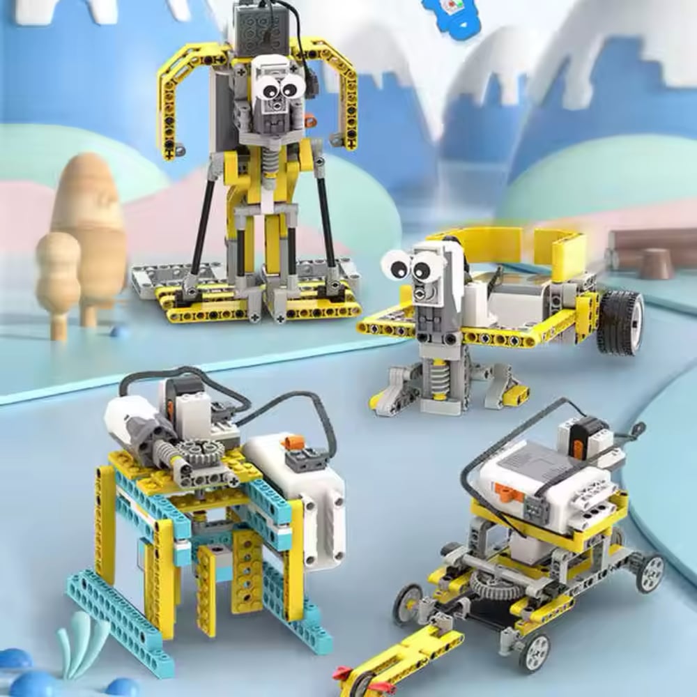 Robotički set za buduće inženjere 50 u 1 - Inteligentni DIY set blokova od 606 komada sa daljinskim upravljačem