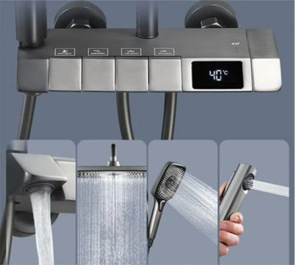 Set za tuširanje s digitalnim zaslonom 4u1