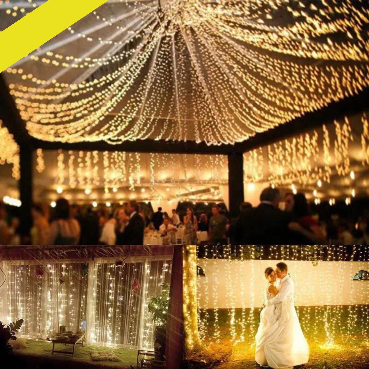 LED Svjetleća zavjesa 3x3m