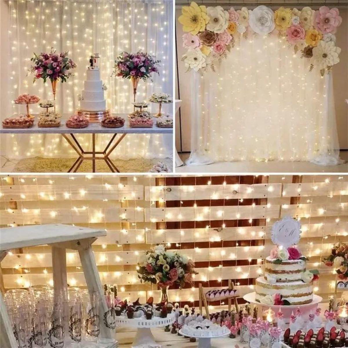 LED Svjetleća zavjesa 3x3m