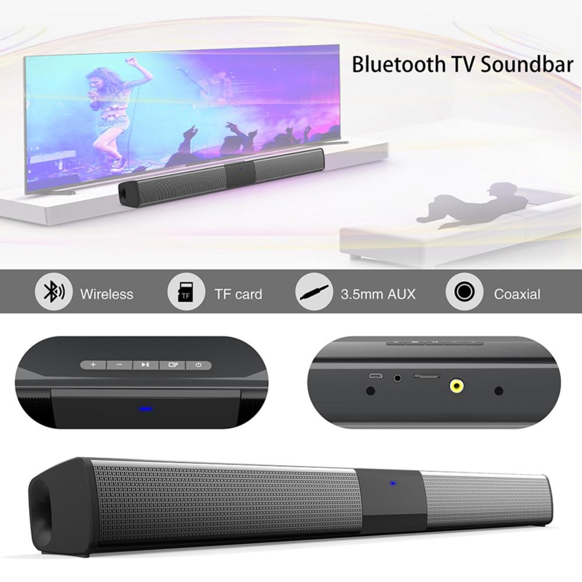 Soundbar s bluetooth-om i bežičnim punjenjem