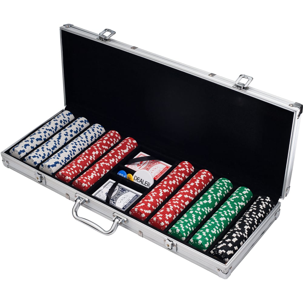 Set za poker sa 500 žetona u aluminijskom koferu