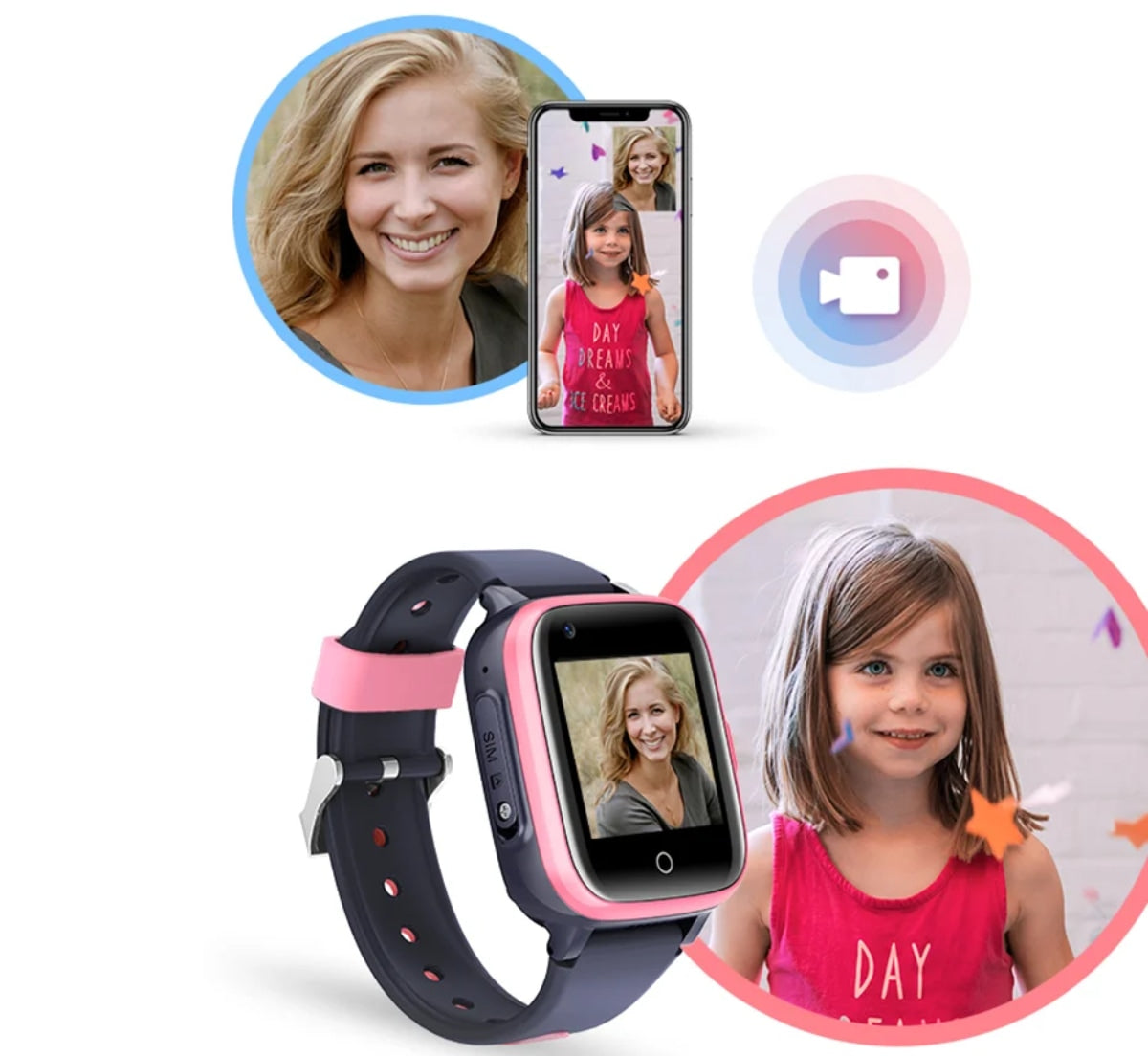 Pametni sat za djecu SmartKid Pro sa sim karticom, GPS, kamera