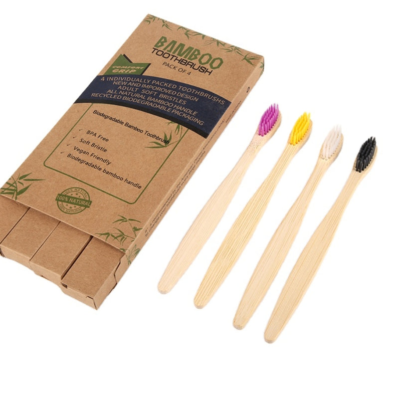BAMBOO Četkica za zube - set od 4 komada