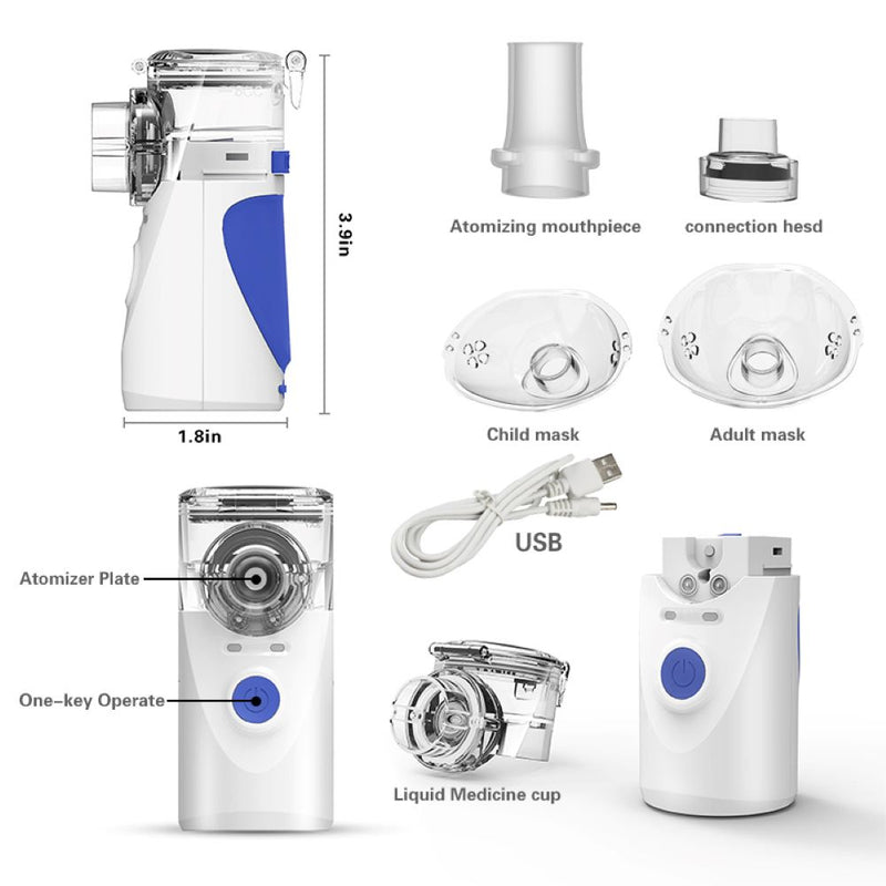 Prijenosni inhalator na baterije za bebe, djecu i odrasle